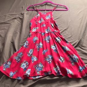 Kids floral halter dress!